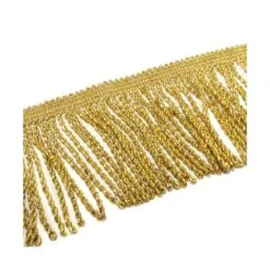 Fleco De Rapacejo Dorado 7cm. Sin Movimiento -Merceria Botton fleco de rapacejo dorado 7cm sin movimiento 1