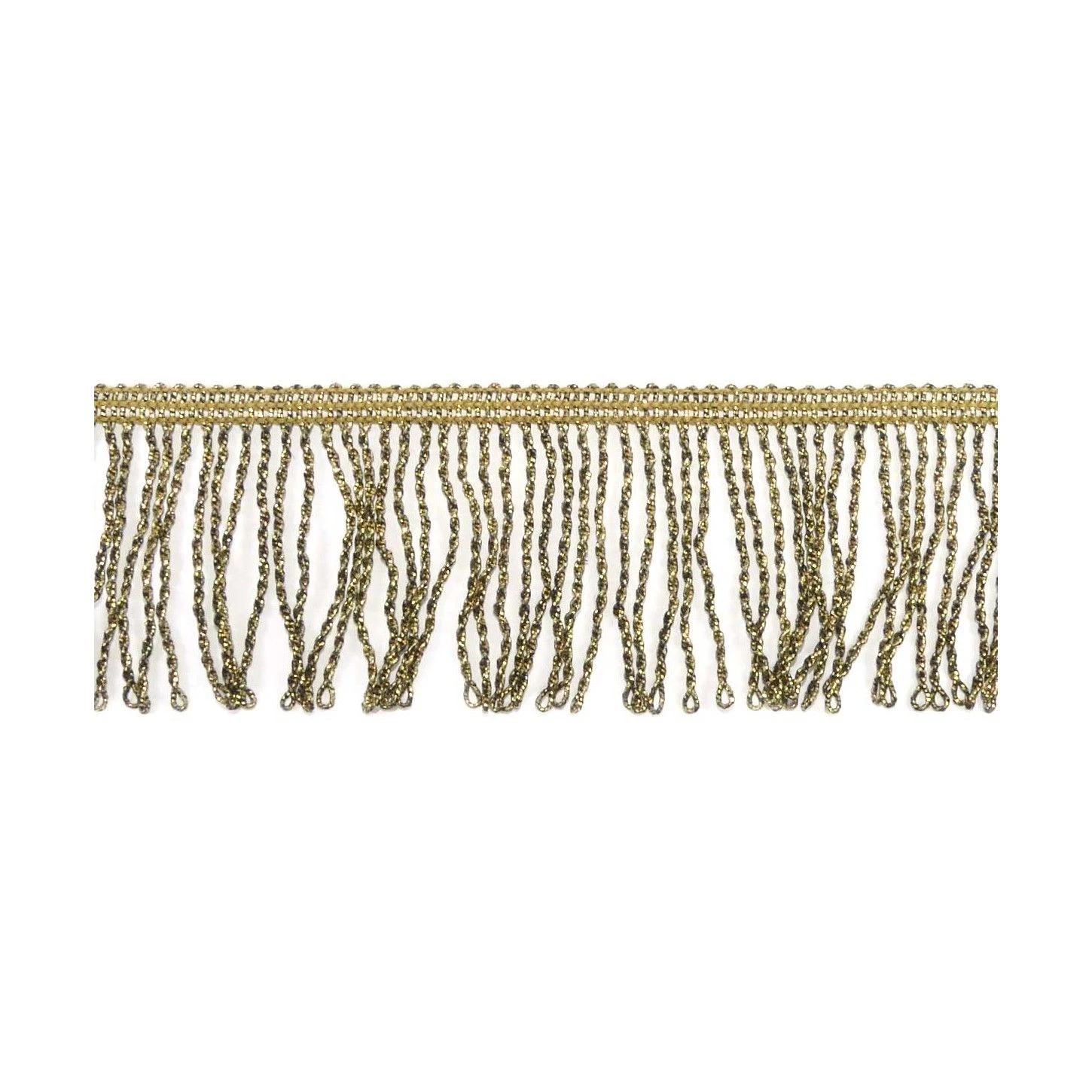 Fleco De Rapacejo Metalizado Oro Viejo 5cm 3 Fleco De Rapacejo Metalizado Oro Viejo 5cm