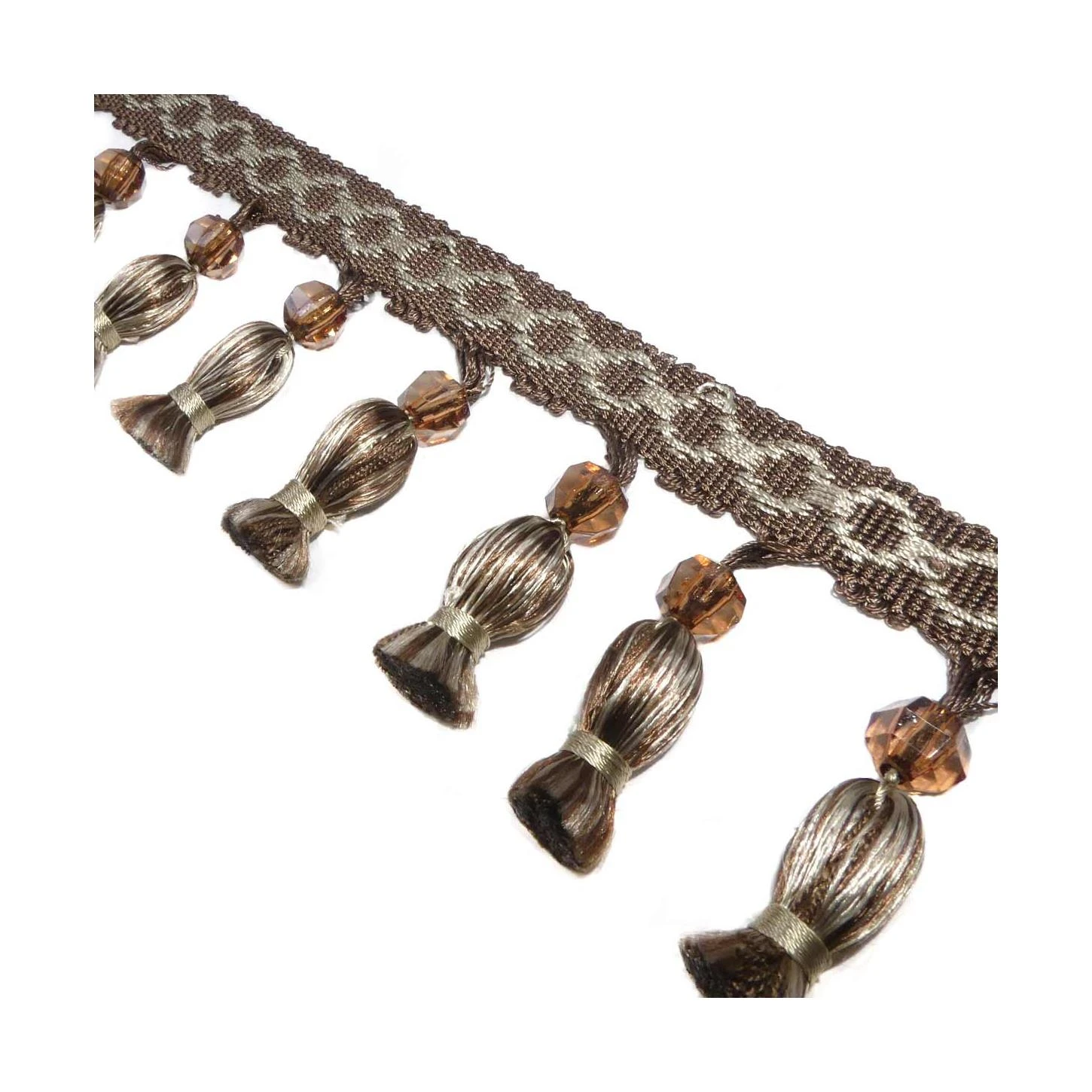 Fleco Decoración Seda Con Abalorio 7 Cm. Varios Colores 4 Fleco Decoración Seda Con Abalorio 7 Cm. Varios Colores - Imagen 2