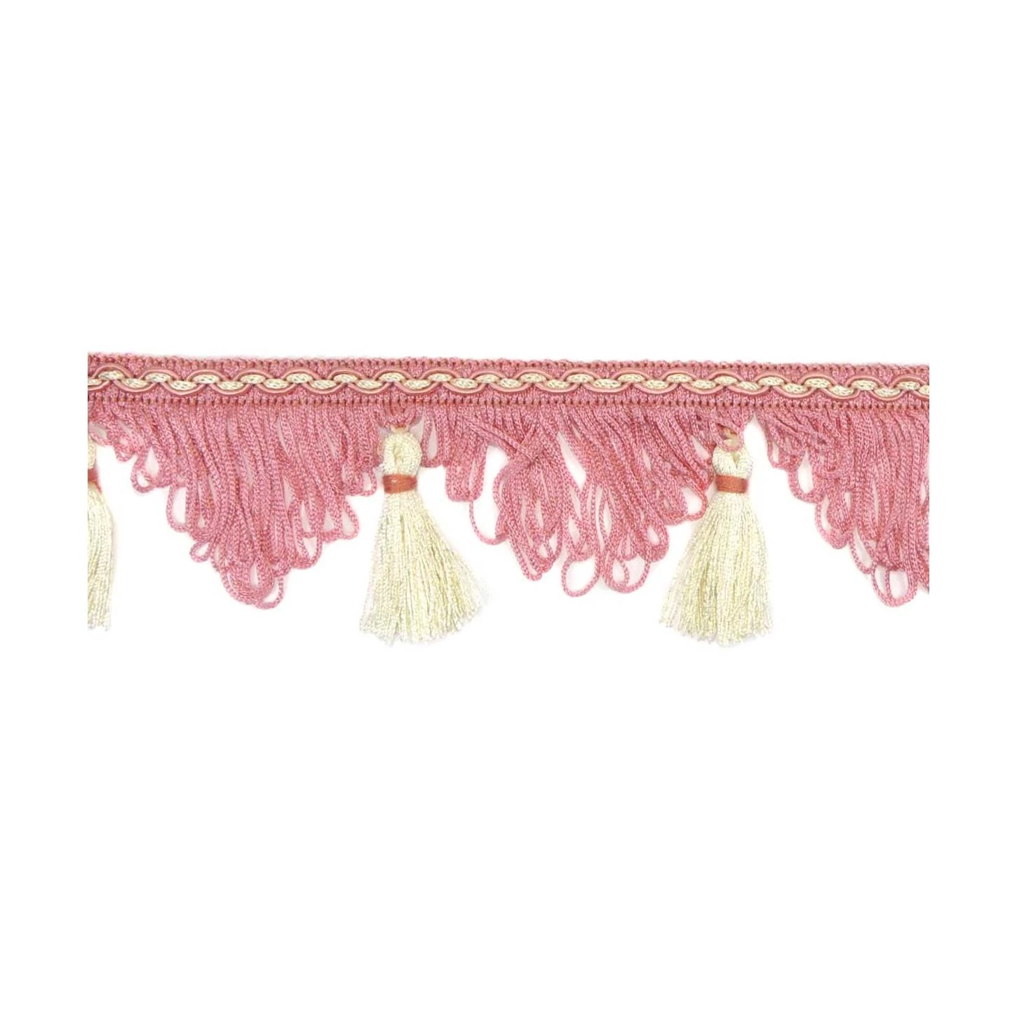 Fleco Decorativo Monty Con Borlas 5cm. Varios Colores 3 Fleco Decorativo Monty Con Borlas 5cm. Varios Colores