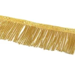 Fleco Dorado Metálico 4cm -Merceria Botton fleco dorado metalico 4cm 1