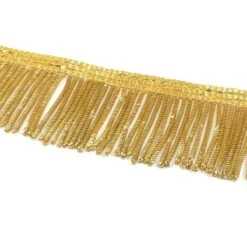 Fleco Dorado Metálico 5cm -Merceria Botton fleco dorado metalico 5cm 1