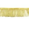 Fleco Dorado Metálico 5cm -Merceria Botton fleco dorado metalico 5cm