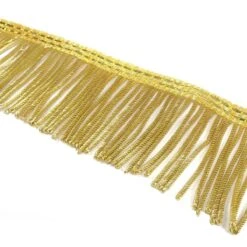 Fleco Dorado Metálico 6cm -Merceria Botton fleco dorado metalico 6cm 1