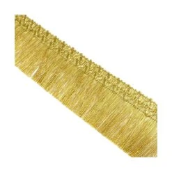 Fleco Fino Metalizado Dorado 4cm 6 Fleco Fino Metalizado Dorado 4cm -Merceria Botton fleco fino metalizado dorado 4cm 1