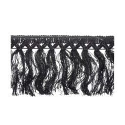 Fleco Con Hilo De Frisette Negro 11cm