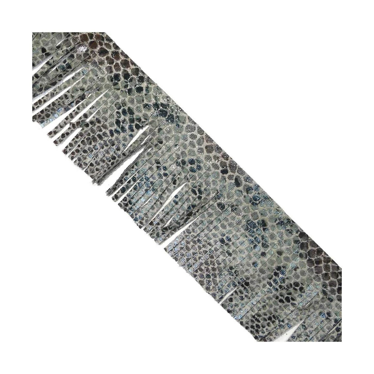 Fleco Imipiel Estampado De Serpiente 6cm 3 Fleco Imipiel Estampado De Serpiente 6cm