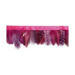 Fleco De Plumas Con Lunares 6cm. Varios Colores
