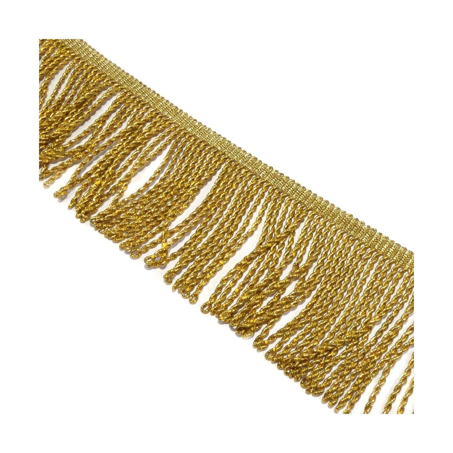 Fleco De Rapacejo Metalizado Oro Glassé 5cm 4 Fleco De Rapacejo Metalizado Oro Glassé 5cm - Imagen 2