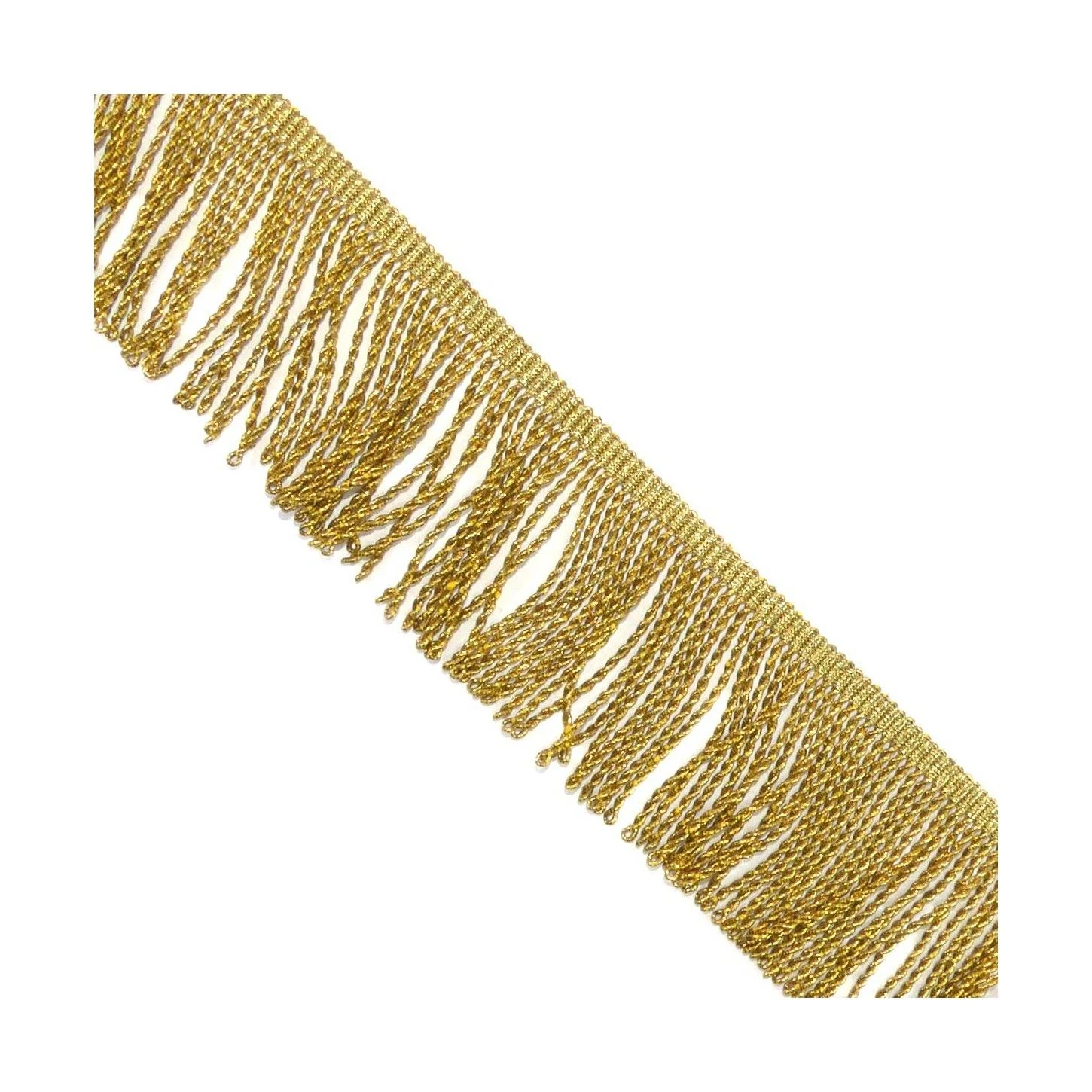 Fleco De Rapacejo Metalizado Oro Glassé 5cm 3 Fleco De Rapacejo Metalizado Oro Glassé 5cm