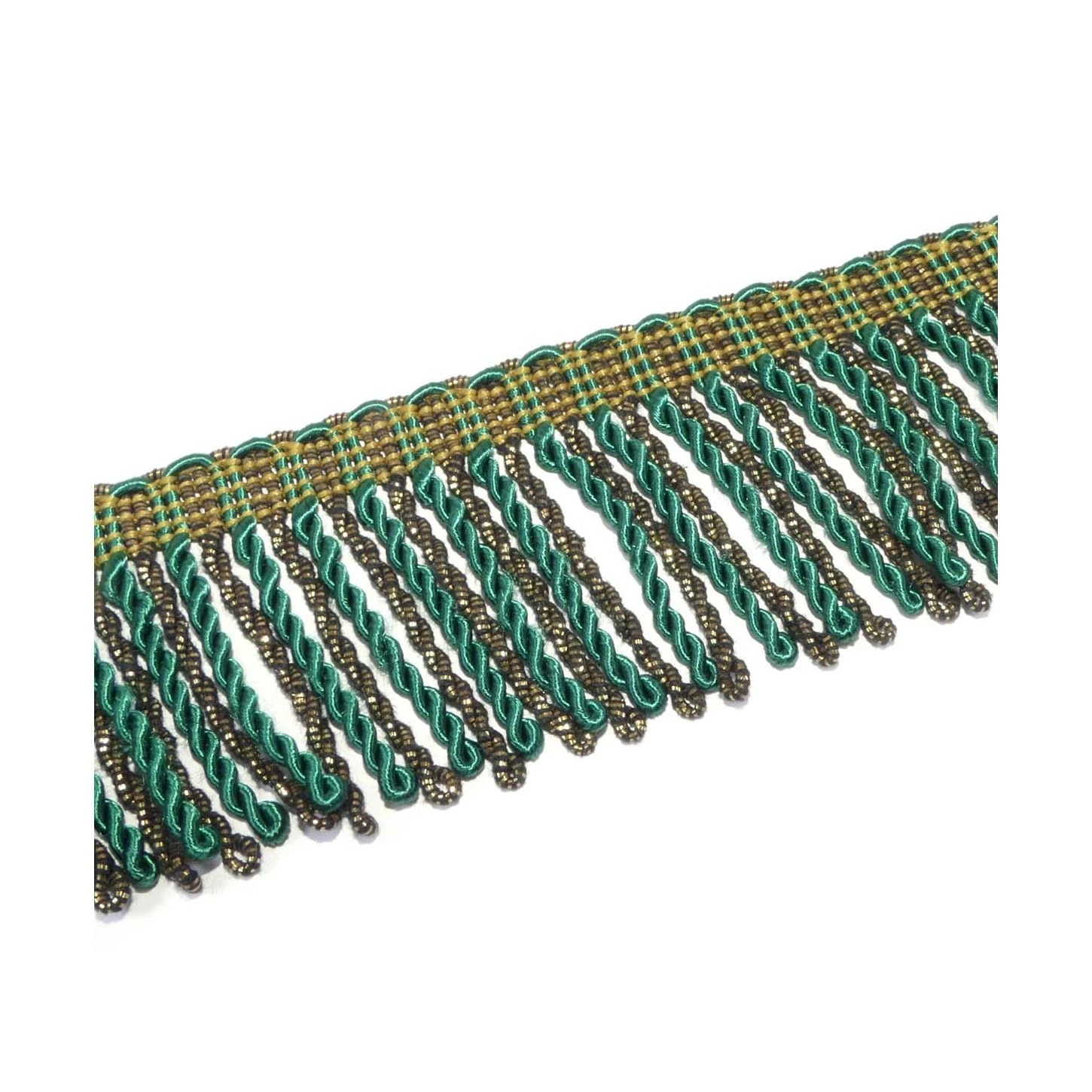 Fleco Rapacejo Con Rayón Color Y Oro Viejo 5cm. Varios Colores 4 Fleco Rapacejo Con Rayón Color Y Oro Viejo 5cm. Varios Colores - Imagen 2