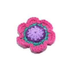 Flor Adorno De Ganchillo Multicolor 65mm -Merceria Botton flor adorno de ganchillo multicolor 65mm 1