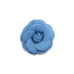 Flor Adorno De Tela Vaquera 7cm 6 Flor Adorno De Tela Vaquera 7cm -Merceria Botton flor adorno de tela vaquera 7cm 1