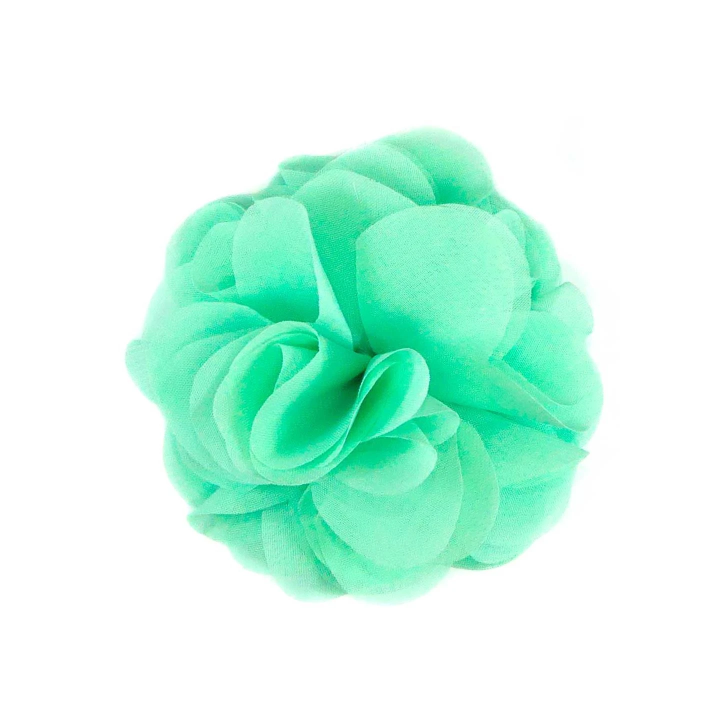 Flor Rosa De Tela Gasa 8cm. Varios Colores 4 Flor Rosa De Tela Gasa 8cm. Varios Colores - Imagen 2