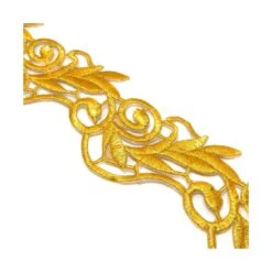 Galón Bordado Termoadhesivo Dorado 6cm. Espigas 5 Galón Bordado Termoadhesivo Dorado 6cm. Espigas -Merceria Botton galon bordado termoadhesivo dorado 6cm espigas 1