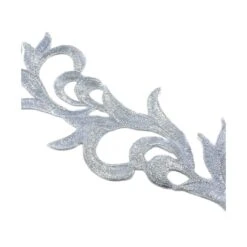 Galón Bordado Termoadhesivo Plateado 7cm. Filigrana 5 Galón Bordado Termoadhesivo Plateado 7cm. Filigrana -Merceria Botton galon bordado termoadhesivo plateado 7cm filigrana 1