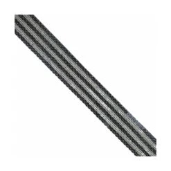 Galón Con Lentejuelas Bicolor Y Rayas 35mm