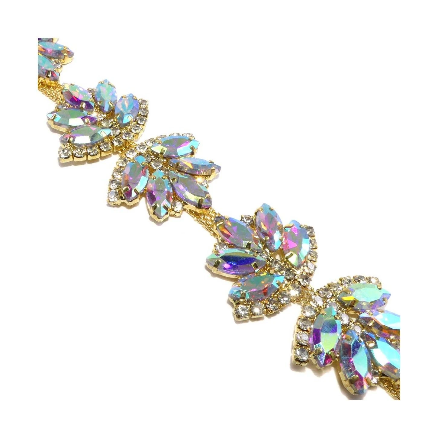 Galón De Cristal Irisado Con Forma De Hojas 35mm 4 Galón De Cristal Irisado Con Forma De Hojas 35mm - Imagen 2