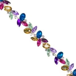 Galón De Cristal Multicolor Con Forma De Aspas 2,5cm