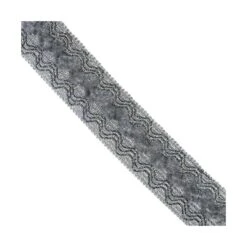 Galón De Rayón Con Onda Metalizada 4cm