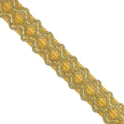 Galón De Rayón Y Metal Dorado 2,8cm