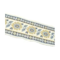 Galón Decorativo Estampado Flores 68mm. Varios Colores -Merceria Botton galon decorativo estampado flores 68mm 1