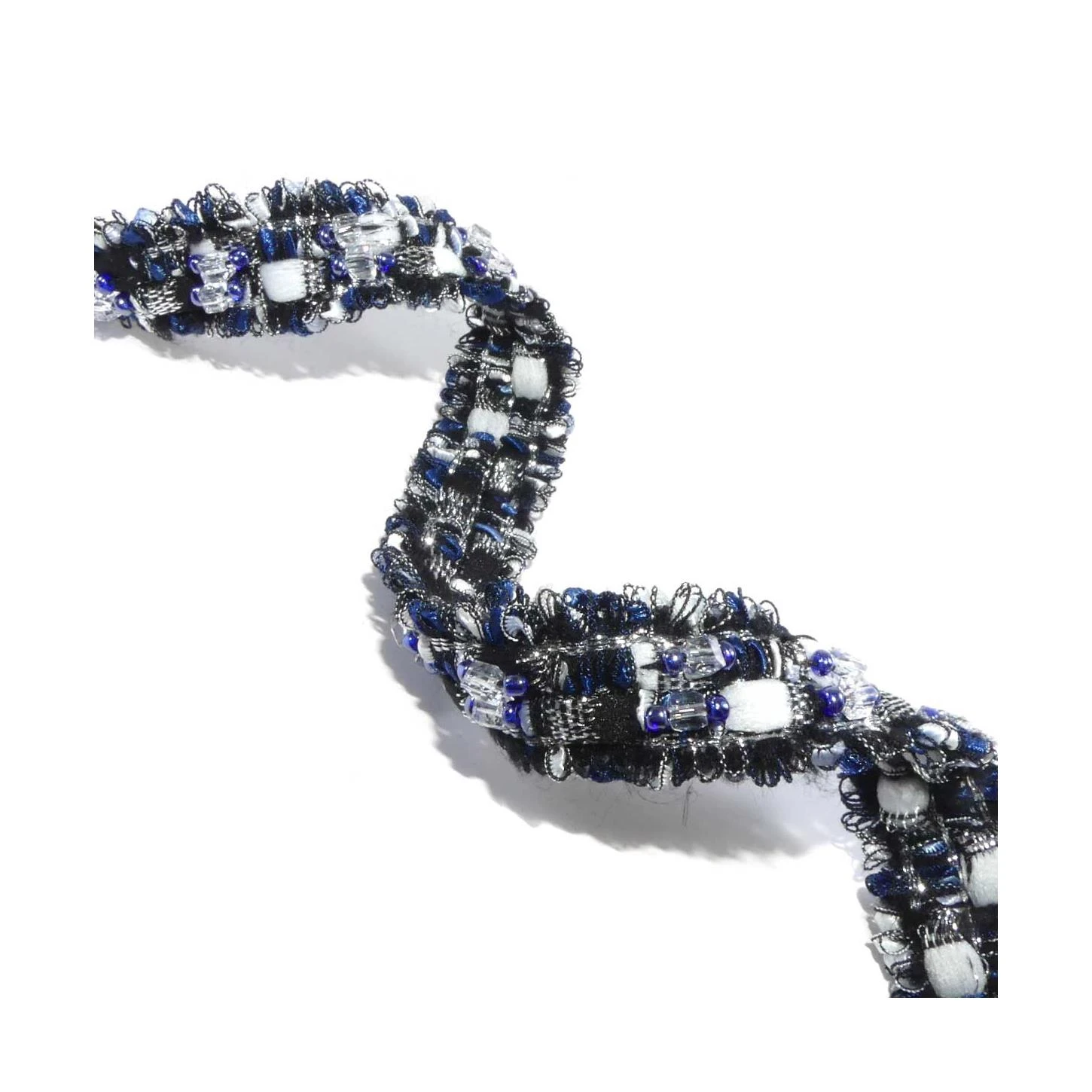 Galón Estilo Chanel Con Pedrería 22mm 3 Galón Estilo Chanel Con Pedrería 22mm