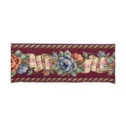 Galón Gobelino Rosas Granate 114mm