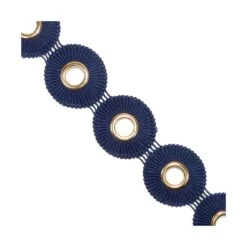 Galón Guipur Con Ollao Dorado 5cm. Varios Colores