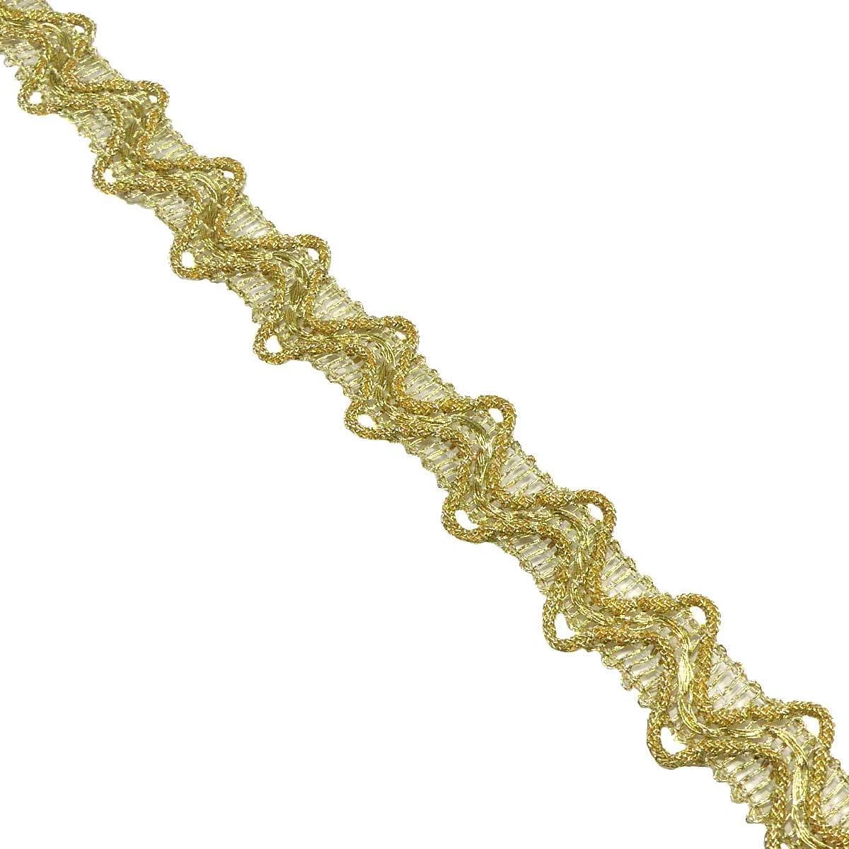 Galón Hilado De Metal Dorado 1,8cm 4 Galón Hilado De Metal Dorado 1,8cm - Imagen 2
