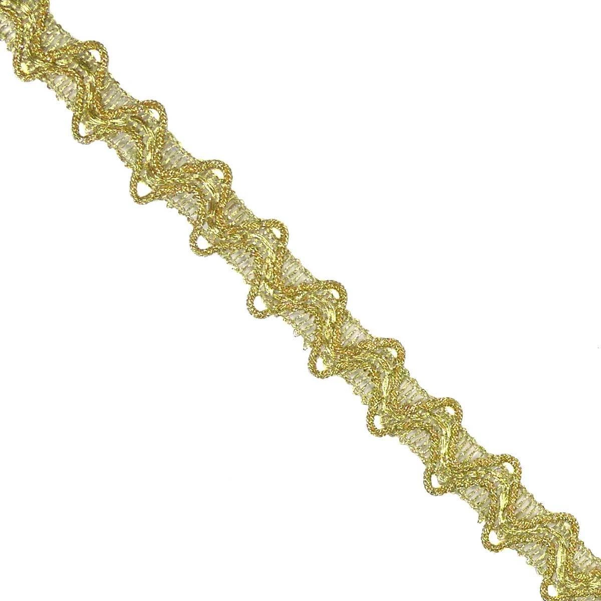 Galón Hilado De Metal Dorado 1,8cm 3 Galón Hilado De Metal Dorado 1,8cm