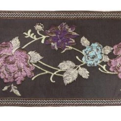 Galón Jacquard Flores 18cm