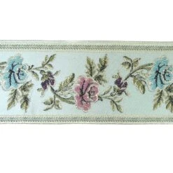 Galón Jacquard Flores 9cm