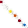 Galón Margaritas Con Pompón 3cm -Merceria Botton galon margaritas con pompon 3cm