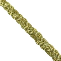 Galón Metalizado Trenza Dorado 1cm -Merceria Botton galon metalizado trenza dorado 1cm 1