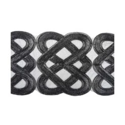 Galón O Entredós Metalizado Espirales 14cm