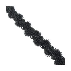 Galón Pasamanería En Ondas Negro 2,2cm -Merceria Botton galon pasamaneria en ondas negro 22mm2 1