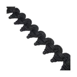 Galón Pasamanería En Ondas Y Picos Negro 3cm 5 Galón Pasamanería En Ondas Y Picos Negro 3cm -Merceria Botton galon pasamaneria en ondas y picos negro 3cm2 1