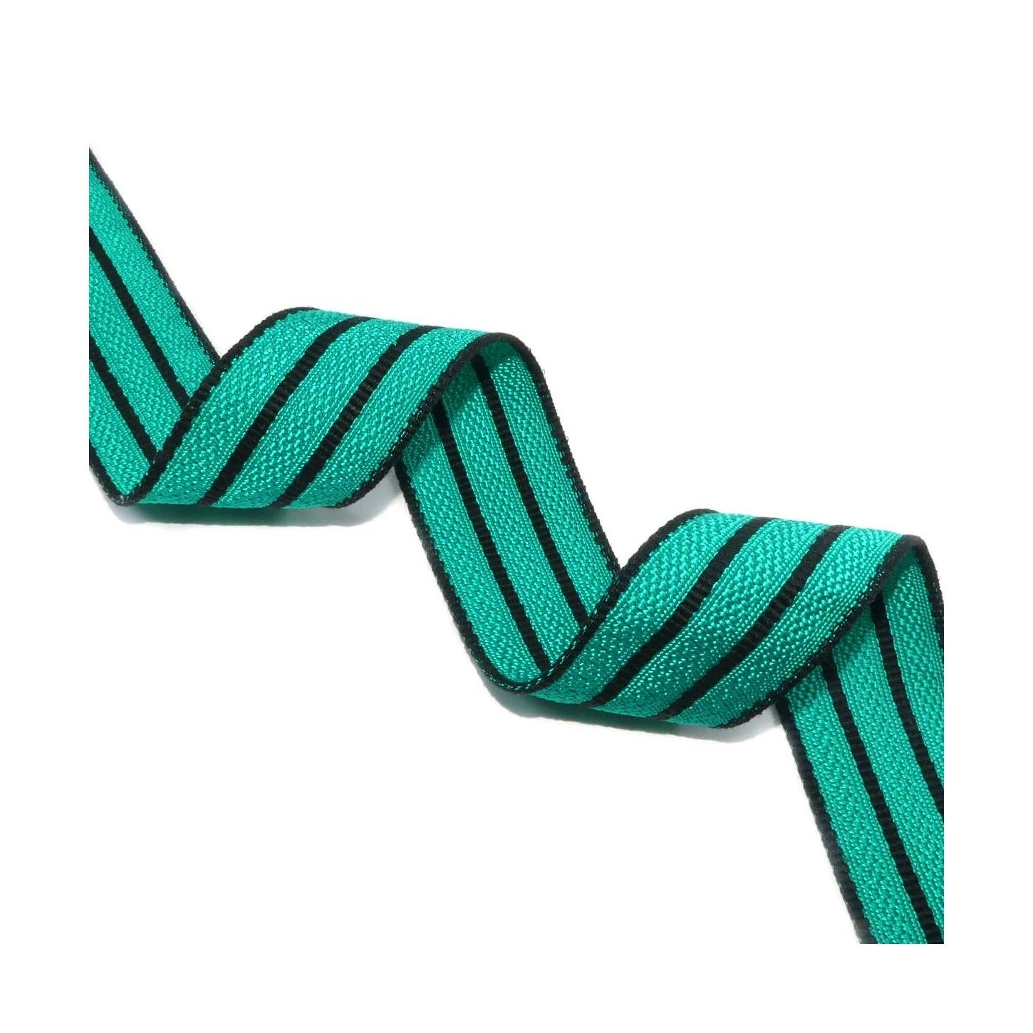 Galón Rayón Verde Con Rayas Negras 38mm 3 Galón Rayón Verde Con Rayas Negras 38mm