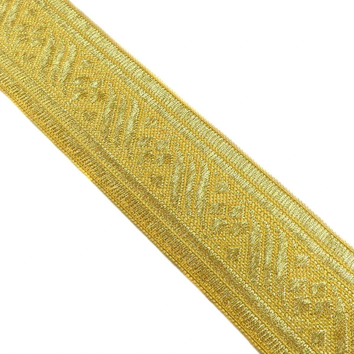 Galón Recto Metalizado Jacquard 4cm 4 Galón Recto Metalizado Jacquard 4cm - Imagen 2