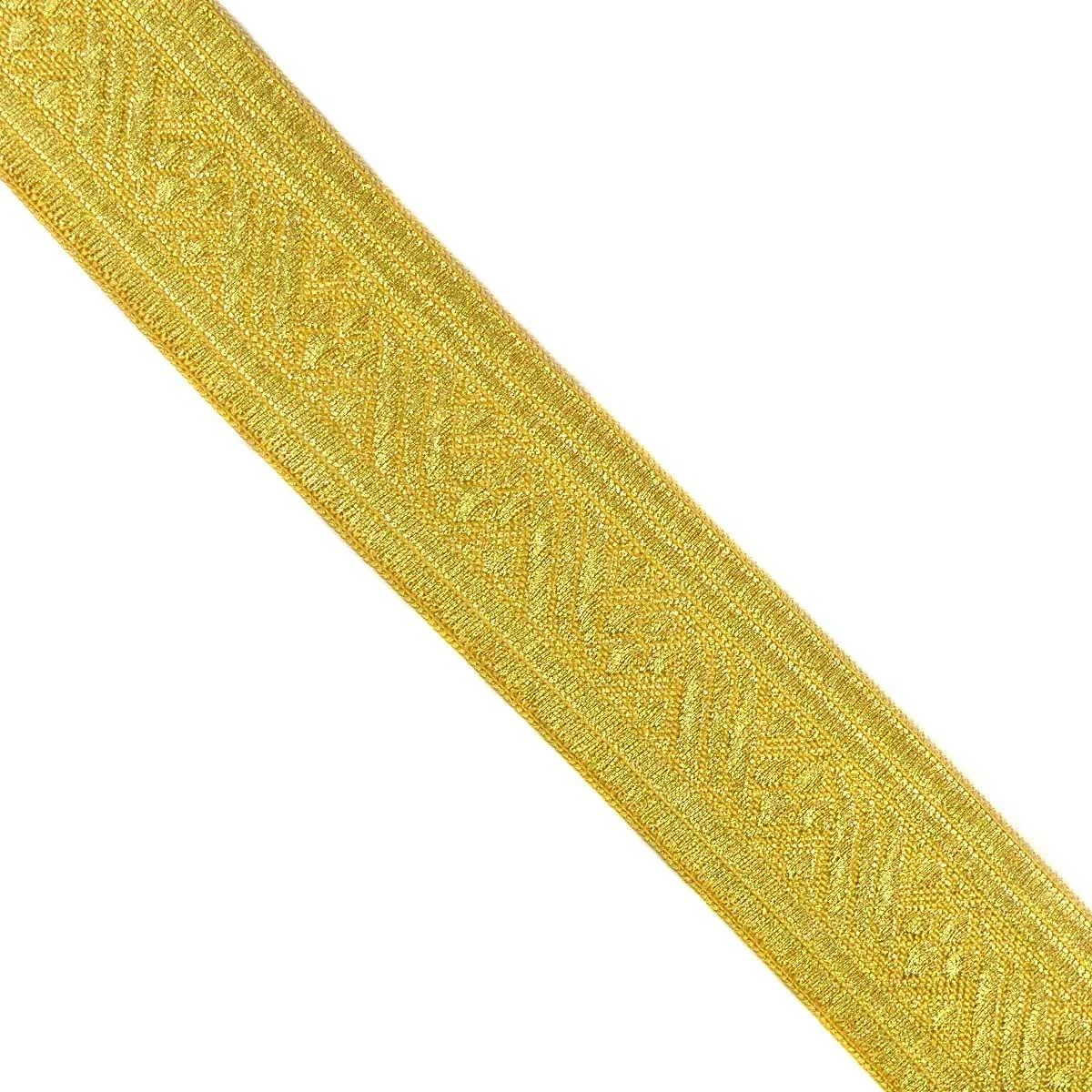 Galón Recto Metalizado Jacquard 4cm 3 Galón Recto Metalizado Jacquard 4cm