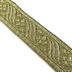 Galón Recto Oro Viejo Con Rombos 2,8cm 5 Galón Recto Oro Viejo Con Rombos 2,8cm -Merceria Botton galon recto oro viejo con rombos 28mm 1