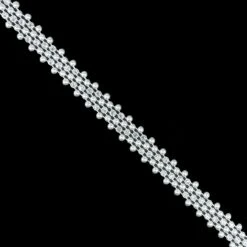 Galón Strass Y Perla Con Base Plástica 1,2cm. Varios Colores