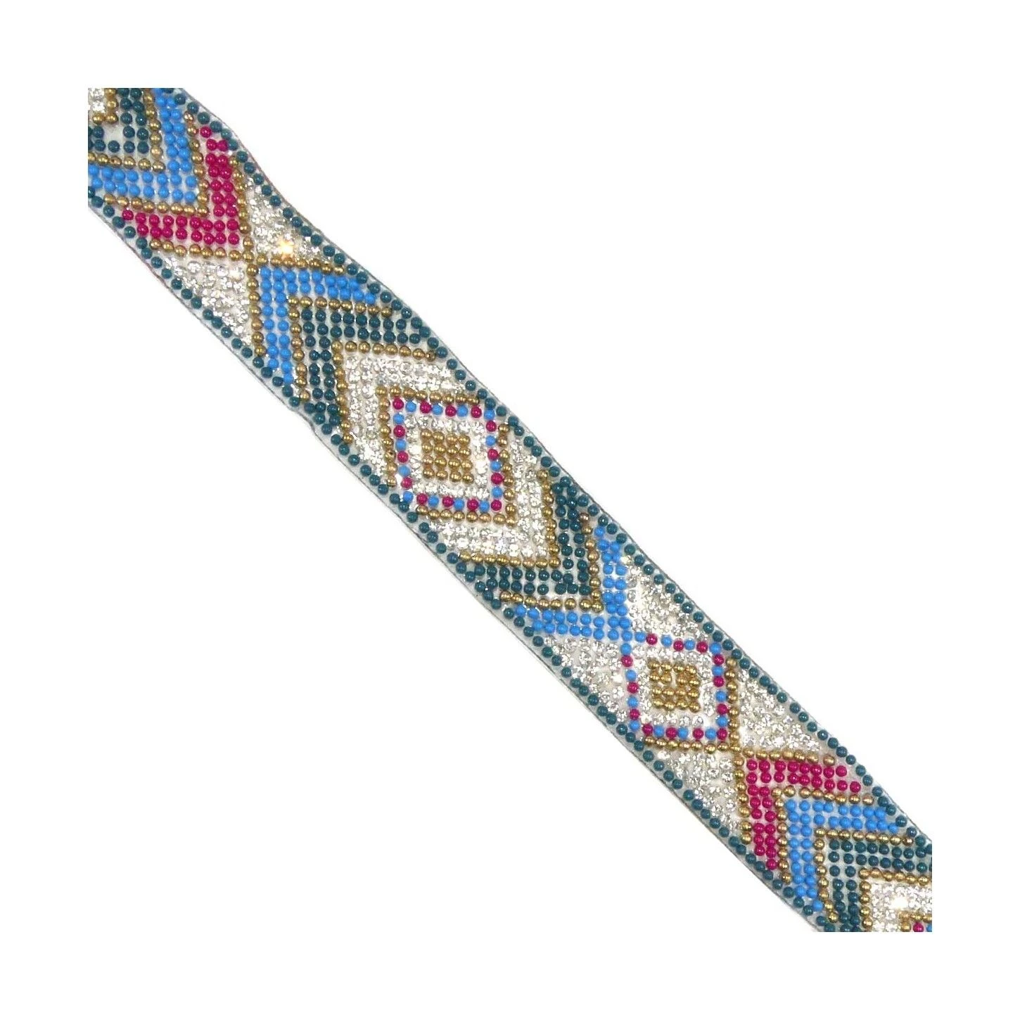 Galón Termo Mini Perlas Y Strass Multicolor 25mm. Varios Colores 3 Galón Termo Mini Perlas Y Strass Multicolor 25mm. Varios Colores