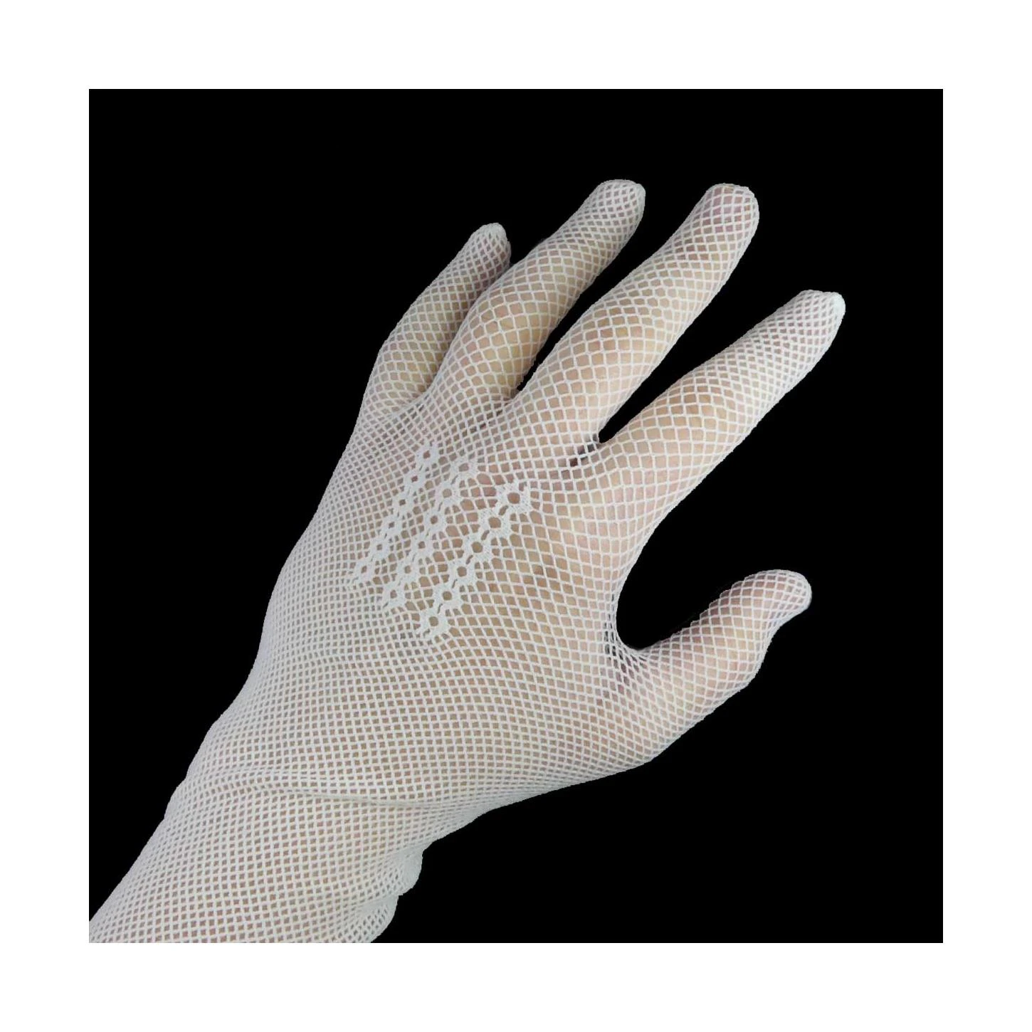 Guantes Calados Largos 3 Venas Blanco 3 Guantes Calados Largos 3 Venas Blanco