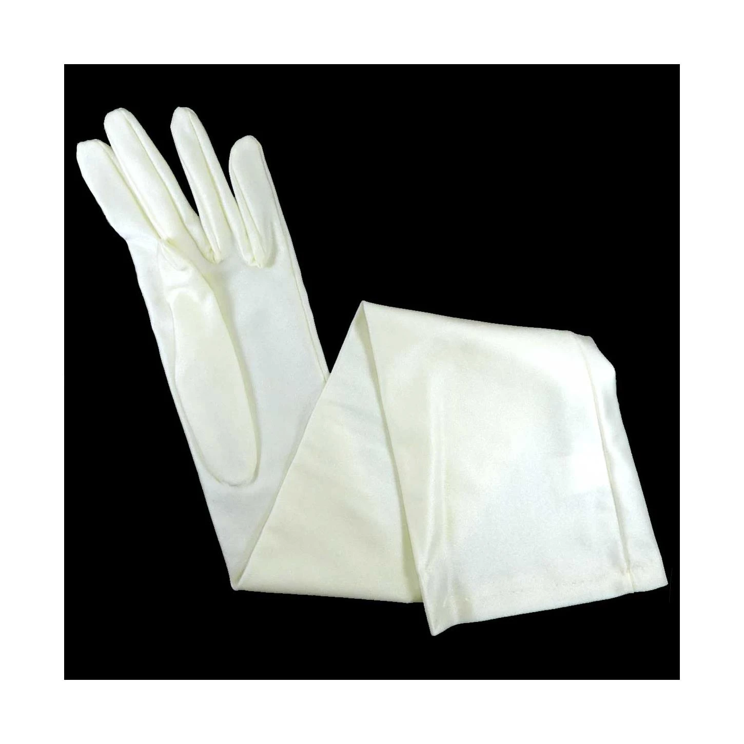 Guantes Fiesta De Raso Lycra Largos 4 Guantes Fiesta De Raso Lycra Largos - Imagen 2