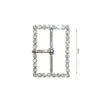 Hebilla De Strass Blanco Rectangular 45mm -Merceria Botton hebilla de strass blanco rectangular 45mm