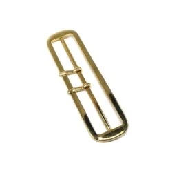 Hebilla Dorada Estrecha 7,5cm. Doble Pala -Merceria Botton hebilla dorada estrecha 75mm doble pala 1