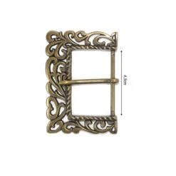 Hebilla Estilo Rococo En Oro Viejo 4,5cm