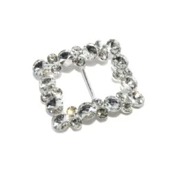 Hebilla Joya Rectangular De Cristales Cónicos. Varios Colores -Merceria Botton hebilla joya rectangular de cristales conicos 1